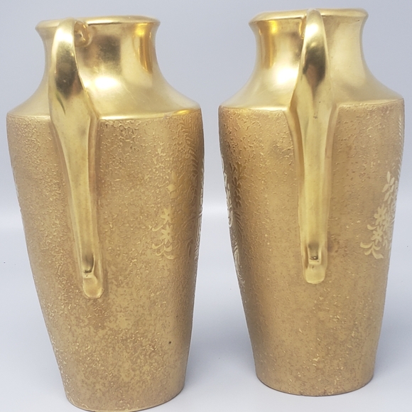 Wehinger & Co. Antique Gold Vases (Circa 1920) - Picture 6 of 15